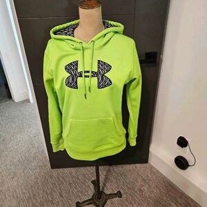 Under Armour Lime Green Hoodie with Logo